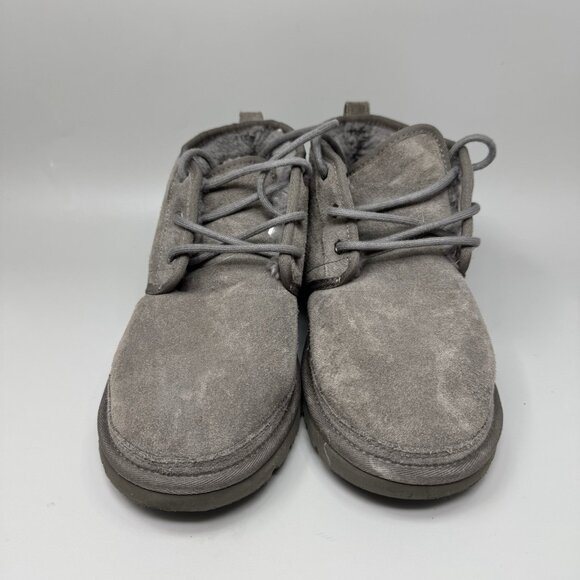 UGG NEUMEL Charcoal SUEDE SHEEPSKIN CASUAL ANKLE MEN'S BOOTS SIZE US 10 - Picture 4 of 9